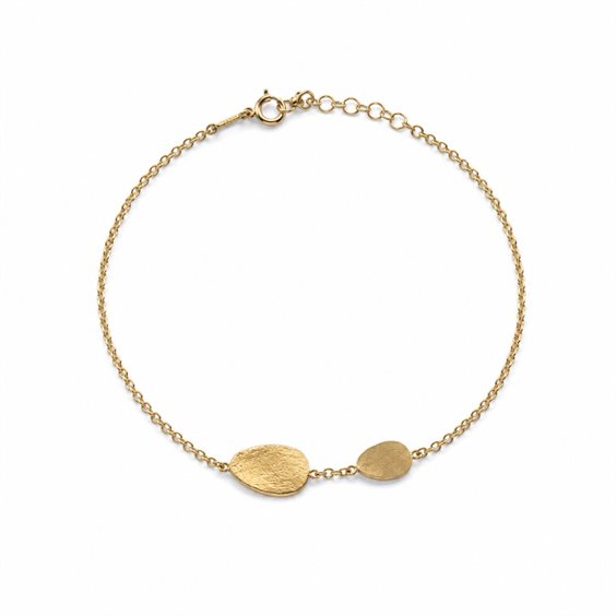 Bracciale Lo Scrigno Gioielli Donna in Oro BR CON GOCCIA STINATA E LUCIDA - BR CON GOCCIA STINATA E LUCIDA